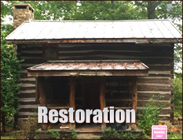 Historic Log Cabin Restoration  Oakfield, Georgia